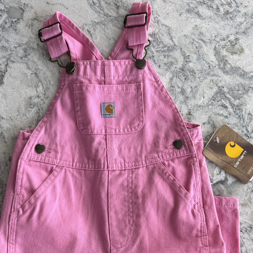 Carhartt Kids Bright Pink Overalls